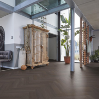 Floorlife Floorlife Herringbone Klik PVC Visgraat Vloer met Geïntegreerde Ondervloer - Charcoal