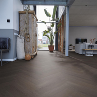 Floorlife Floorlife Herringbone Klik PVC Visgraat Vloer met Geïntegreerde Ondervloer - Charcoal
