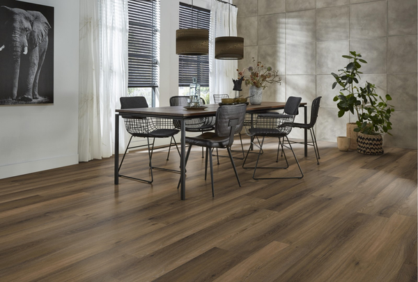 Floorlife Floorlife Paddington Klik PVC Vloer met Geïntegreerde Ondervloer - Warm Brown