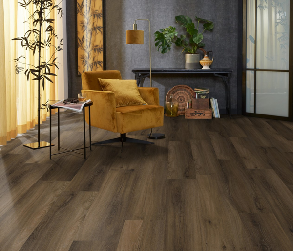 Floorlife Floorlife Paddington Klik PVC Vloer met Geïntegreerde Ondervloer - Warm Brown