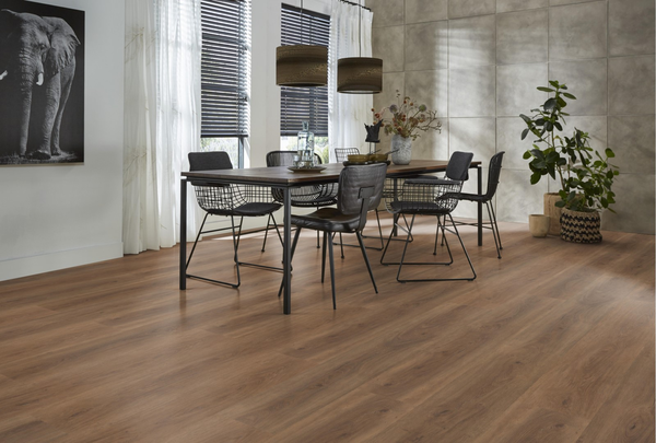 Floorlife Floorlife Parramatta Klik PVC Vloer met Geïntegreerde Ondervloer - Warm Brown