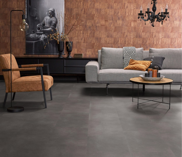 Floorlife Floorlife Paeckham Klik PVC Tegelvloer met Geïntegreerde Ondervloer - Grey