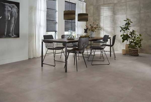 Floorlife Floorlife Peckham XL Klik PVC Tegelvloer met Geïntegreerde Ondervloer - Grey