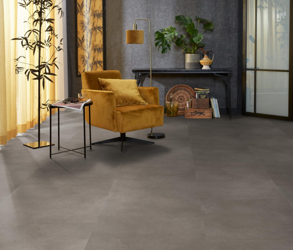 Floorlife Floorlife Peckham XL Klik PVC Tegelvloer met Geïntegreerde Ondervloer - Grey
