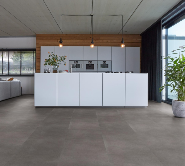 Floorlife Floorlife Peckham XL Klik PVC Tegelvloer met Geïntegreerde Ondervloer - Taupe