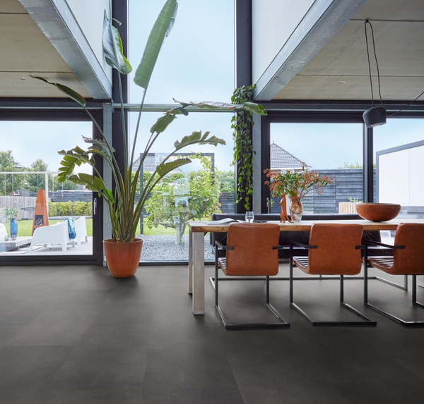 Floorlife Floorlife Peckham XL Klik PVC Tegelvloer met Geïntegreerde Ondervloer - Anthracite