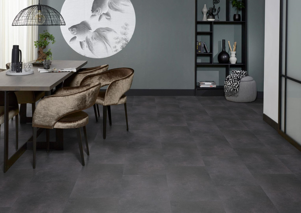 Floorlife Floorlife Southwark Klik PVC Vloer met Geïntegreerde Ondervloer - Anthracite