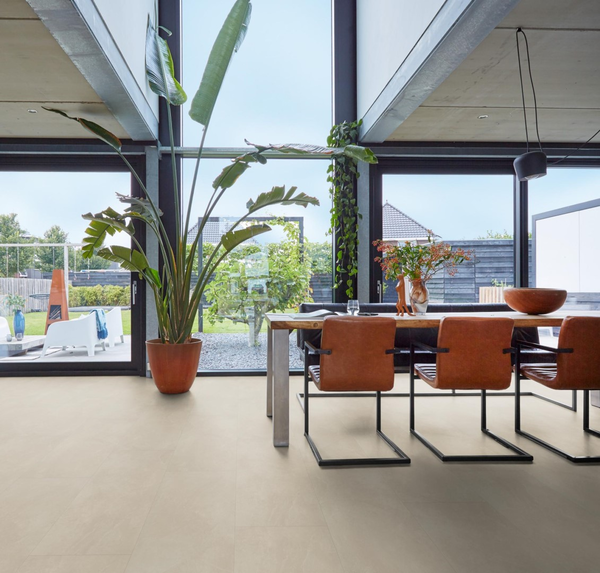 Floorlife Floorlife Stanmore Klik PVC Tegelvloer met Geïntegreerde Ondervloer - Beige