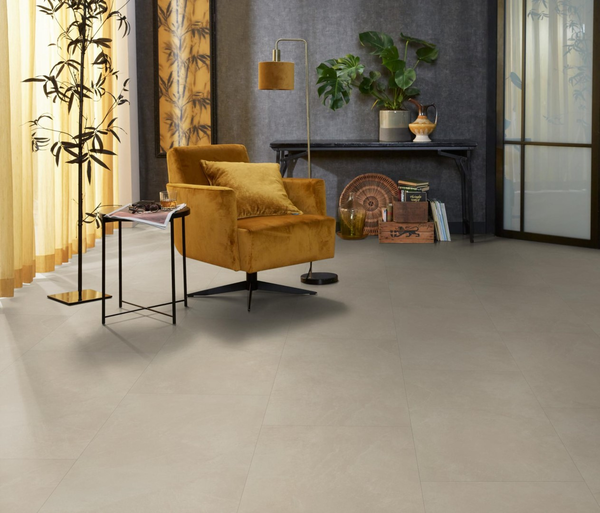 Floorlife Floorlife Stanmore Klik PVC Tegelvloer met Geïntegreerde Ondervloer - Beige