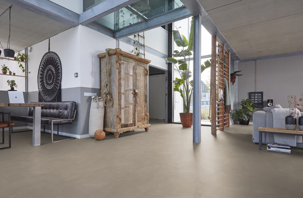 Floorlife Floorlife Stanmore Klik PVC Tegelvloer met Geïntegreerde Ondervloer - Warm Beige