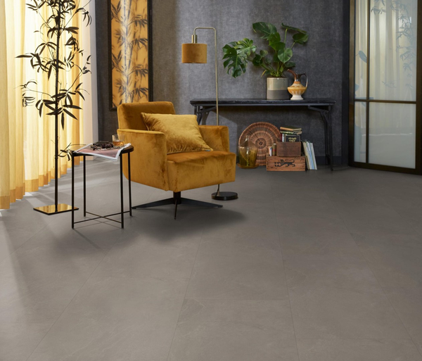Floorlife Floorlife Stanmore Klik PVC Tegelvloer met Geïntegreerde Ondervloer - Warm Grey