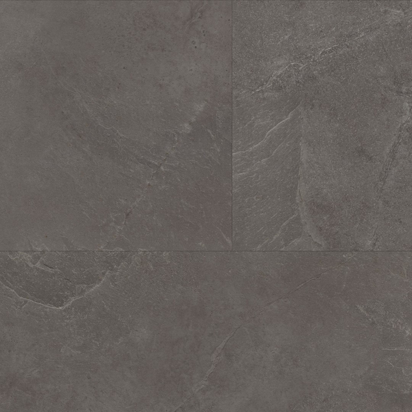 Floorlife Floorlife Stanmore Klik PVC Tegelvloer met Geïntegreerde Ondervloer - Dark Grey