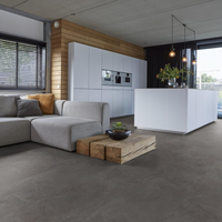 Floorlife Floorlife Stanmore Klik PVC Tegelvloer met Geïntegreerde Ondervloer - Dark Grey