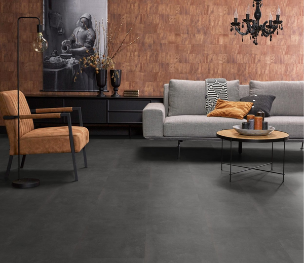 Floorlife Floorlife Victoria XL Klik PVC Tegelvloer met Geïntegreerde Ondervloer - Anthracite