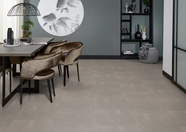 Floorlife Floorlife Westminster XL Klik PVC Tegelvloer met Geïntegreerde Ondervloer - Taupe