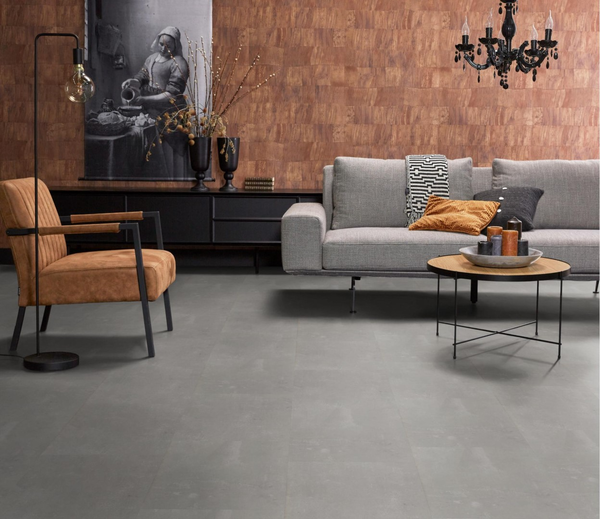 Floorlife Floorlife Westminster XL Klik PVC Tegelvloer met Geïntegreerde Ondervloer - Light Grey