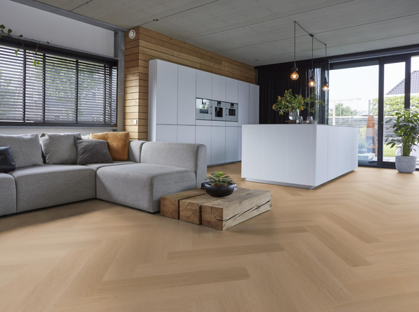 Floorlife Floorlife  YUP Fulham Klik PVC Visgraat Vloer met Geïntegreerde Ondervloer - Dark Oak