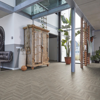 Floorlife Floorlife YUP Herringbone Klik PVC Visgraat Vloer met Geïntegreerde Ondervloer - Light Grey