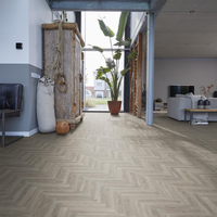 Floorlife Floorlife YUP Herringbone Klik PVC Visgraat Vloer met Geïntegreerde Ondervloer - Light Grey