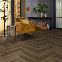 Floorlife Floorlife YUP Herringbone Klik PVC Visgraat Vloer met Geïntegreerde Ondervloer - Warm Brown