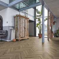 Floorlife Floorlife YUP Herringbone Klik PVC Visgraat Vloer met Geïntegreerde Ondervloer - Light Brown