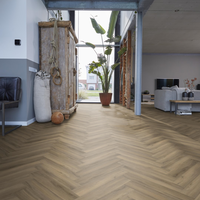 Floorlife Floorlife YUP Herringbone Klik PVC Visgraat Vloer met Geïntegreerde Ondervloer - Light Brown