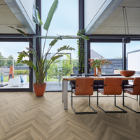 Floorlife Floorlife YUP Herringbone Klik PVC Visgraat Vloer met Geïntegreerde Ondervloer - Light Brown
