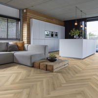 Floorlife Floorlife YUP Herringbone Klik PVC Visgraat Vloer met Geïntegreerde Ondervloer - Beige