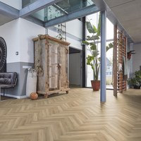 Floorlife Floorlife YUP Herringbone Klik PVC Visgraat Vloer met Geïntegreerde Ondervloer - Beige