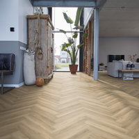 Floorlife Floorlife YUP Herringbone Klik PVC Visgraat Vloer met Geïntegreerde Ondervloer - Beige
