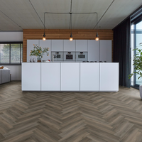 Floorlife Floorlife YUP Herringbone Klik PVC Visgraat Vloer met Geïntegreerde Ondervloer - Dark Grey