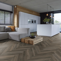 Floorlife Floorlife YUP Herringbone Klik PVC Visgraat Vloer met Geïntegreerde Ondervloer - Dark Grey