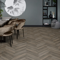 Floorlife Floorlife YUP Herringbone Klik PVC Visgraat Vloer met Geïntegreerde Ondervloer - Dark Grey