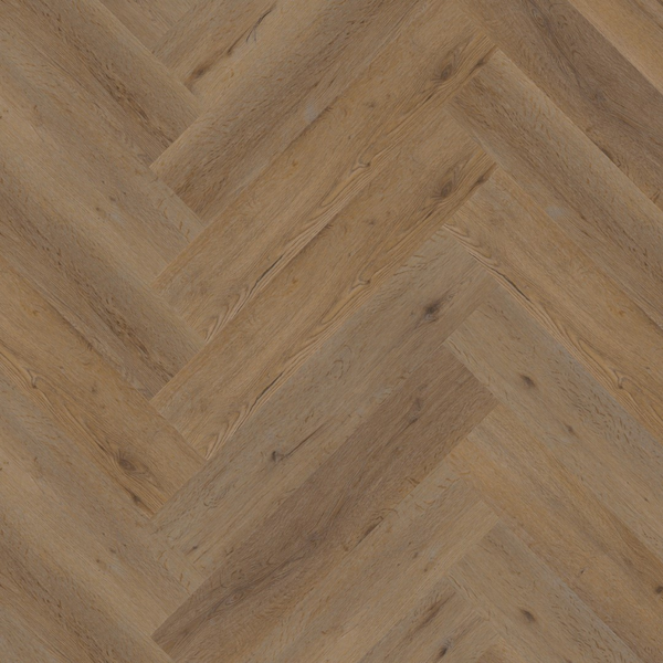 Floorlife Floorlife YUP Leyton Klik PVC Visgraat Vloer met Geïntegreerde Ondervloer - Natural Oak