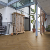 Floorlife Floorlife YUP Leyton Klik PVC Visgraat Vloer met Geïntegreerde Ondervloer - Dark Oak