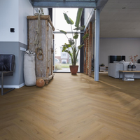 Floorlife Floorlife YUP Leyton Klik PVC Visgraat Vloer met Geïntegreerde Ondervloer - Dark Oak