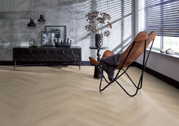 Floorlife Floorlife YUP Merton Klik PVC Visgraat Vloer met Geïntegreerde Ondervloer - Beige