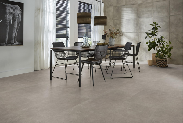 Floorlife Floorlife Basic Plak PVC Tegelvloer - Dark Grey