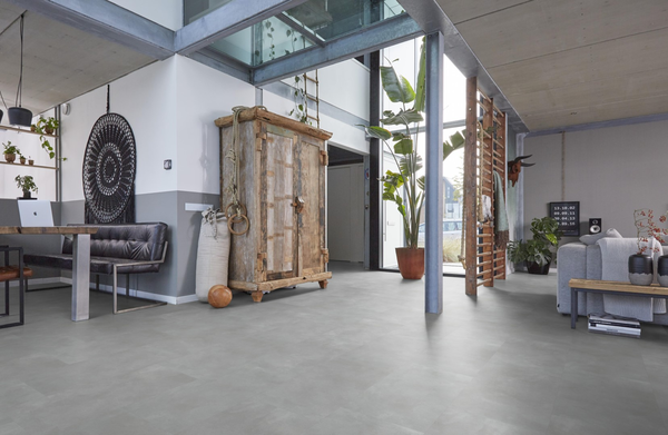 Floorlife Floorlife Ealing Plak PVC Tegelvloer - Light Grey