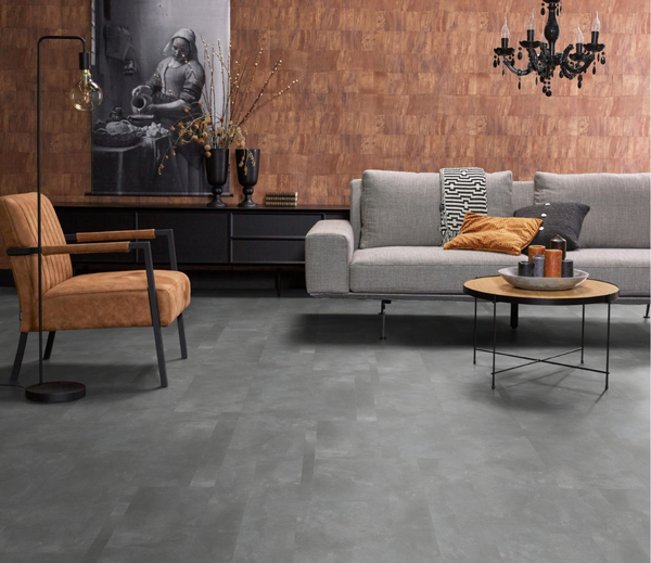 Floorlife Floorlife Ealing Plak PVC Tegelvloer - Grey