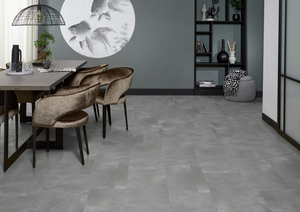 Floorlife Floorlife Ealing Plak PVC Tegelvloer - Grey