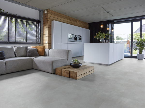 Floorlife Floorlife Ealing XL Plak PVC Tegelvloer - Light Grey