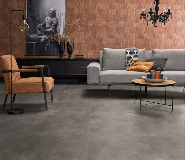 Floorlife Floorlife Ealing XL Plak PVC Tegelvloer - Warm Grey