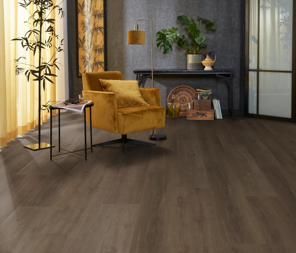 Floorlife Floorlife Greenwich Plak PVC Vloer - Warm Brown