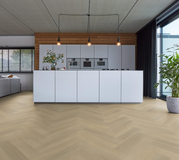 Floorlife Floorlife Harringbone Plak PVC Visgraat Vloer - Natural