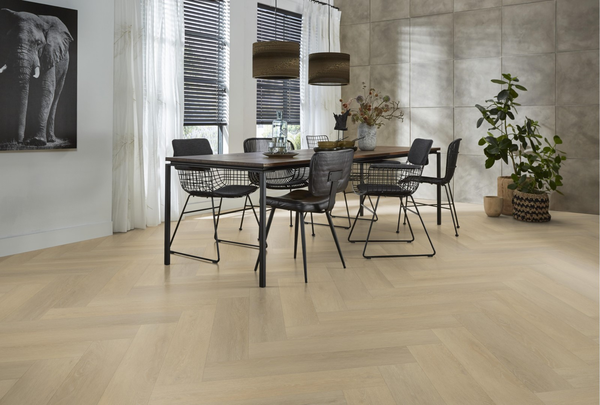 Floorlife Floorlife Harringbone Plak PVC Visgraat Vloer - Natural
