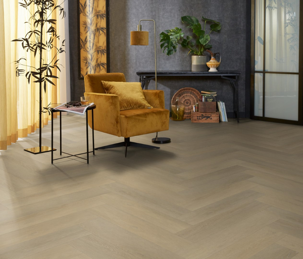Floorlife Floorlife Harringbone Plak PVC Visgraat Vloer - Natural