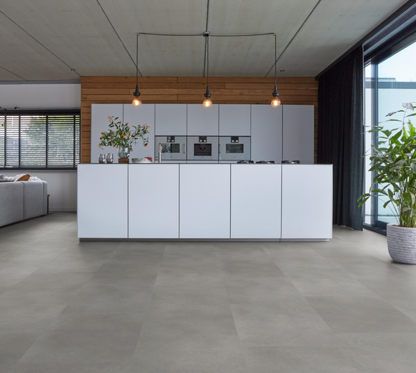 Floorlife Floorlife Peckham Plak PVC Tegelvloer - Light Grey