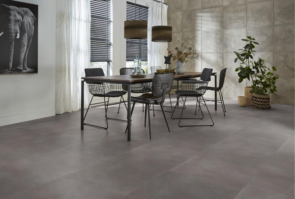 Floorlife Floorlife Peckham Plak PVC Tegelvloer - Grey