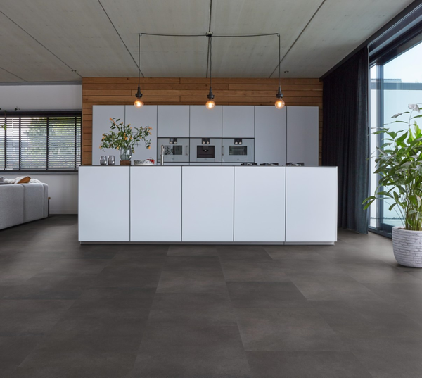 Floorlife Floorlife Peckham Plak PVC Tegelvloer - Anthracite